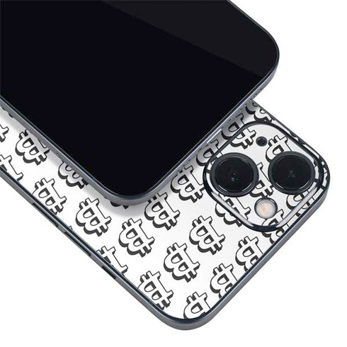 Bitcoin Pattern iPhone 14 Skin